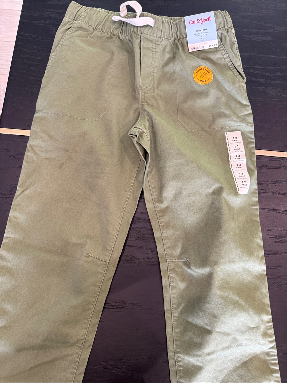 Cat & Jack Kids Olive Pull-On Twill Pants
